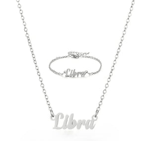 Zodiac Sign Necklace and Bracelet Set